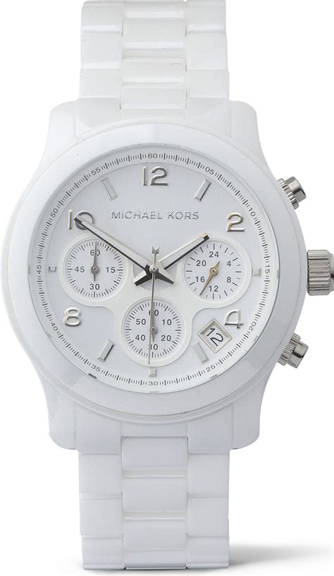 michael kors white ceramic watch.